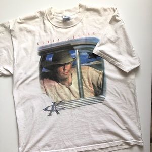 Vintage 2000 Kenny Chesney Signed Band Tshirt
